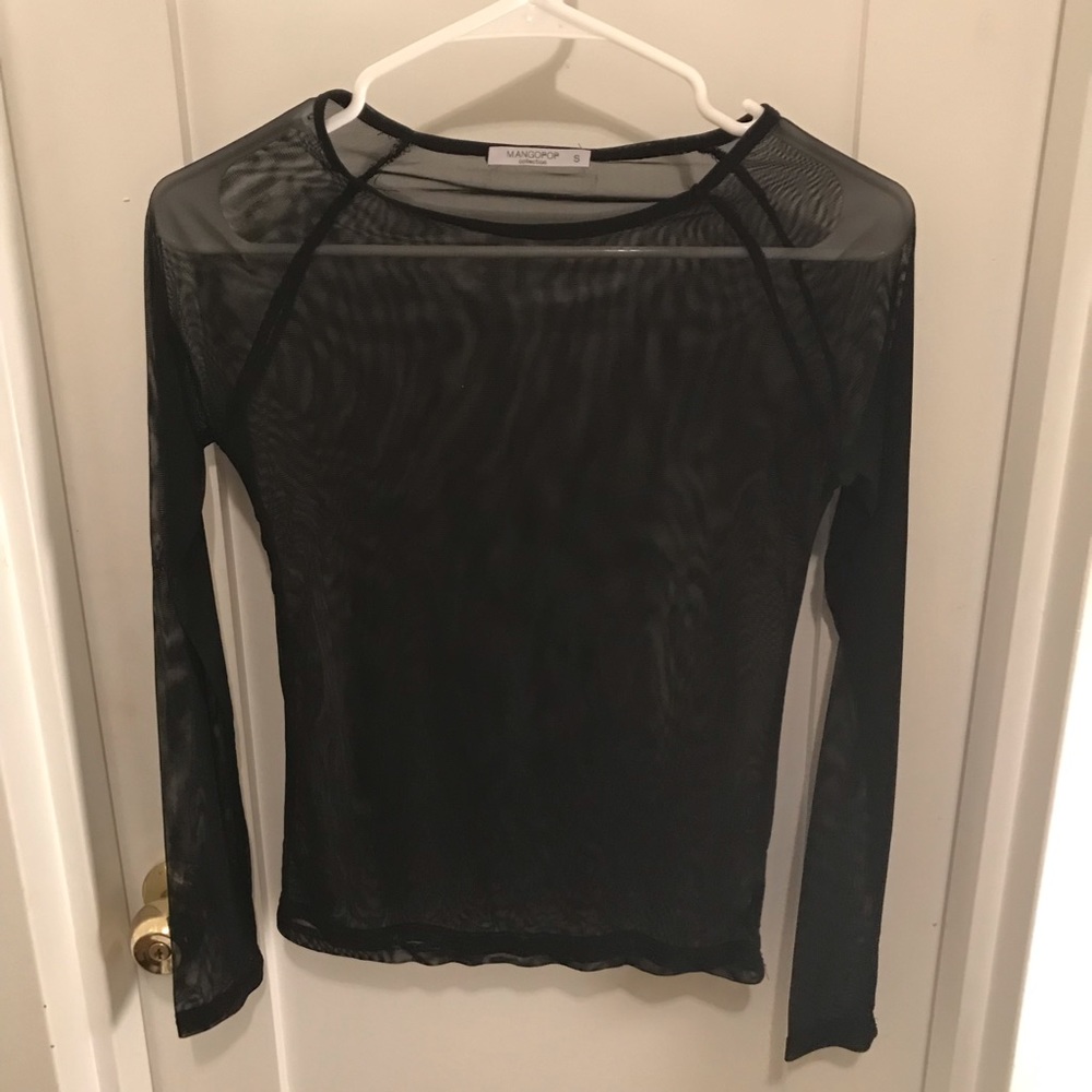 Sheer long sleeve